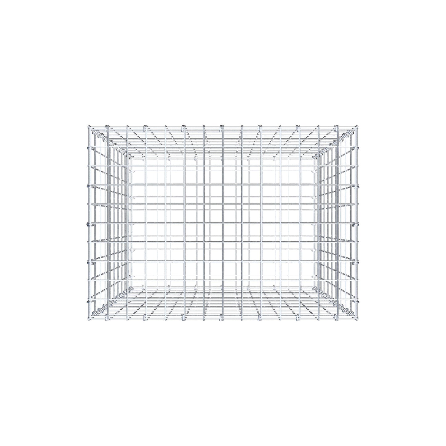 Gabbione 100 cm x 70 cm x 50 cm (L x H x P), maglia 5 cm x 10 cm, anello a C
