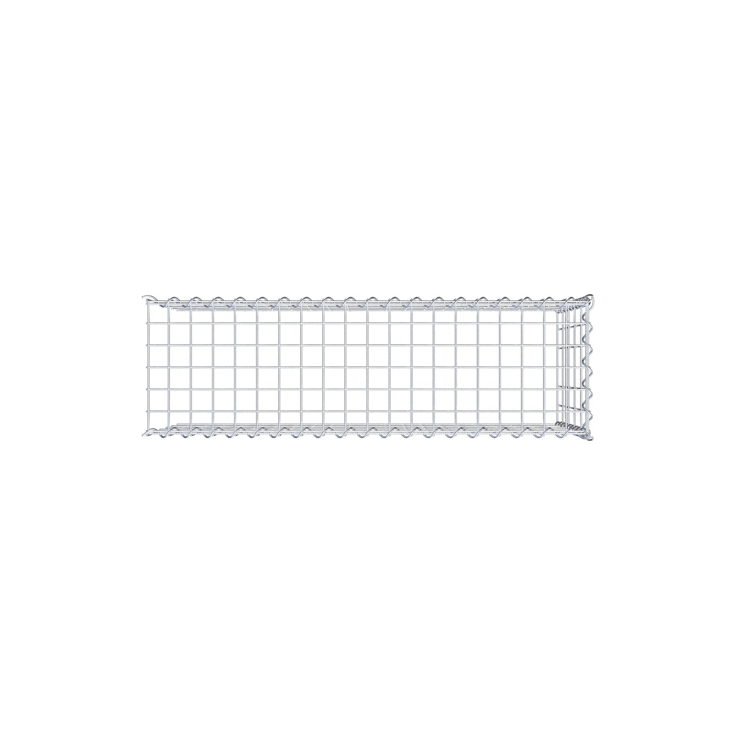 Gabbione aggiuntivo tipo 4 100 cm x 50 cm x 30 cm (L x H x P), dimensione maglia 5 cm x 10 cm, a spirale