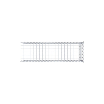 Gabbione aggiuntivo tipo 4 100 cm x 50 cm x 30 cm (L x H x P), dimensione maglia 5 cm x 10 cm, a spirale