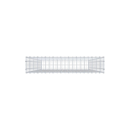 Gavión 200 cm x 100 cm x 20 cm (L x A x P), luz de malla 5 cm x 10 cm, anillo en C