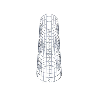 Gabionensäule rund 42 cm Durchmesser, 160 cm Höhe, Maschenweite 5 cm x 10 cm