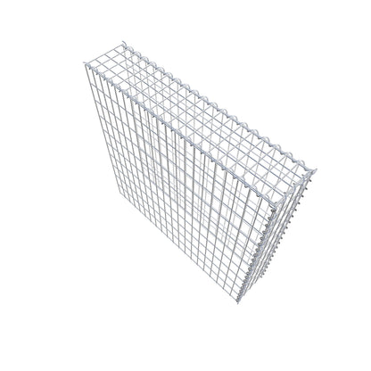 Gabbione aggiuntivo tipo 4 100 cm x 100 cm x 20 cm (L x H x P), dimensione maglia 5 cm x 10 cm, a spirale