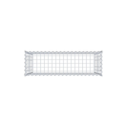 Anbaugabione Typ 3 100 cm x 70 cm x 30 cm (L x H x T), Maschenweite 5 cm x 10 cm, Spirale