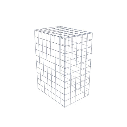 Monteret gabion type 4 100 cm x 70 cm x 50 cm (L x H x D), maskestørrelse 10 cm x 10 cm, C-ring