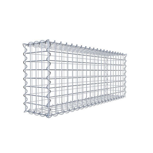 Lot de 2 gabions 100 cm x 40 cm x 20 cm (L x H x P), mailles 5 x 5 cm, spirale