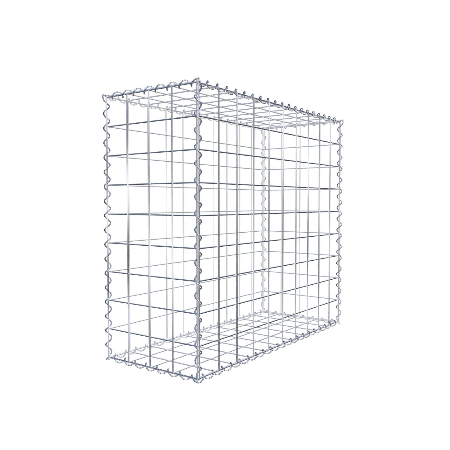 Gavión 100 cm x 90 cm x 40 cm (largo x alto x fondo), malla 10 cm x 10 cm, en espiral