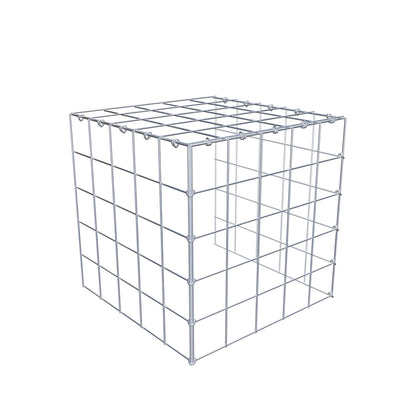 Gabbione aggiuntivo tipo 4 50 cm x 50 cm x 50 cm (L x H x P), maglia 10 cm x 10 cm, anello a C