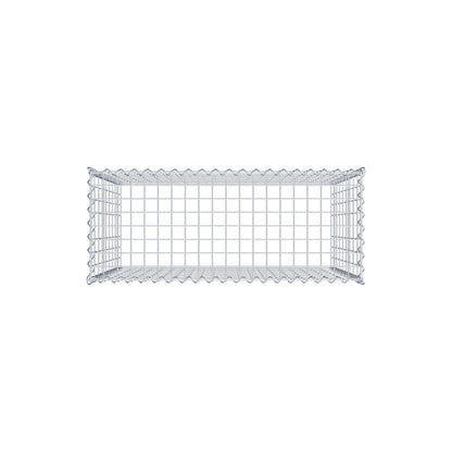 Grown-on gabion type 3 100 cm x 90 cm x 40 cm (L x H x D), mesh size 5 cm x 10 cm, spiral