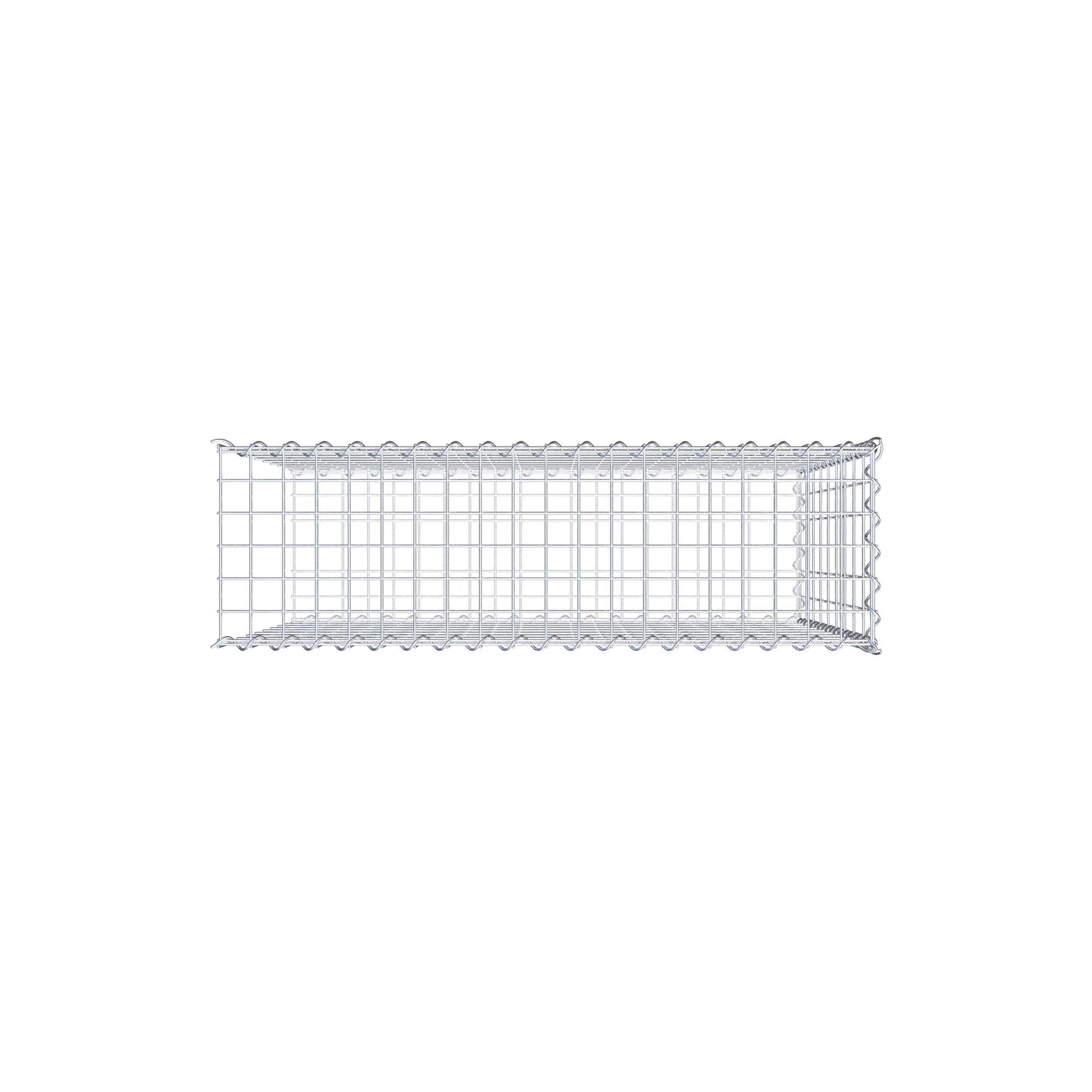 Anbaugabione Typ 2 100 cm x 90 cm x 30 cm (L x H x T), Maschenweite 5 cm x 10 cm, Spirale