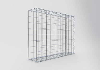 Gabion rapporté type 2 100 cm x 80 cm x 20 cm (L x H x P), mailles 10 cm x 10 cm, spirale