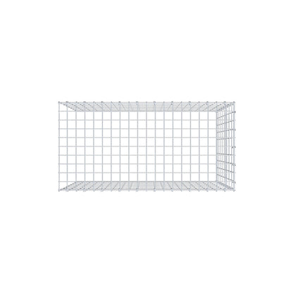 Monteret gabion type 4 100 cm x 80 cm x 50 cm (L x H x D), maskestørrelse 5 cm x 10 cm, C-ring