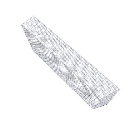 Gabion 200 cm x 100 cm x 30 cm (L x H x P), mailles 5 cm x 5 cm, anneau en C