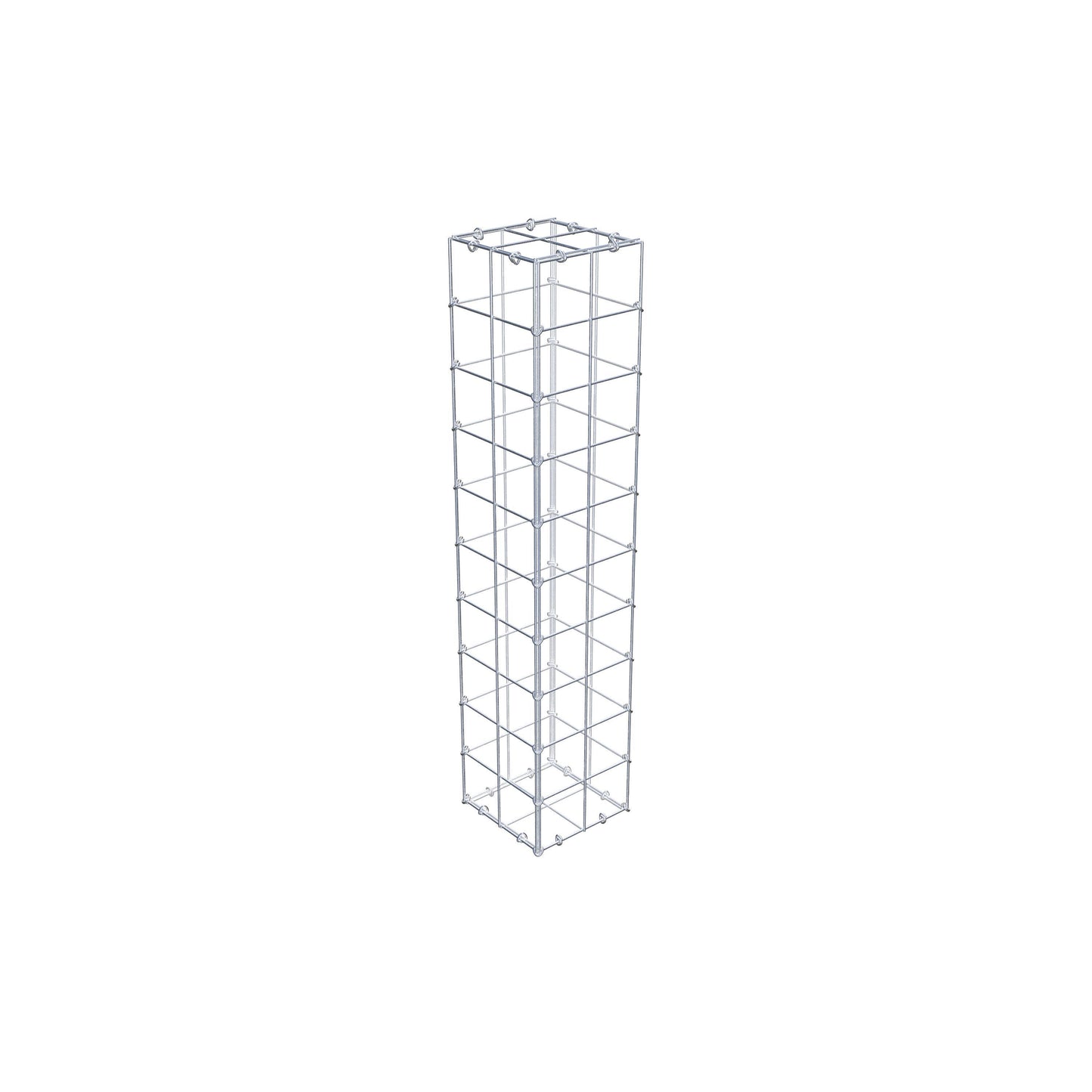 Gabion 100 cm x 20 cm x 20 cm (L x H x D), maskstorlek 10 cm x 10 cm, C-ring