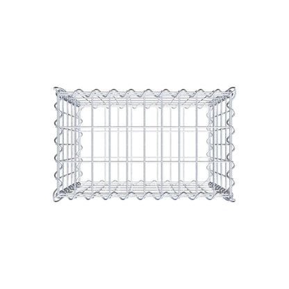 Gabbione 50 cm x 50 cm x 30 cm (L x H x P), maglia 5 cm x 10 cm, spirale
