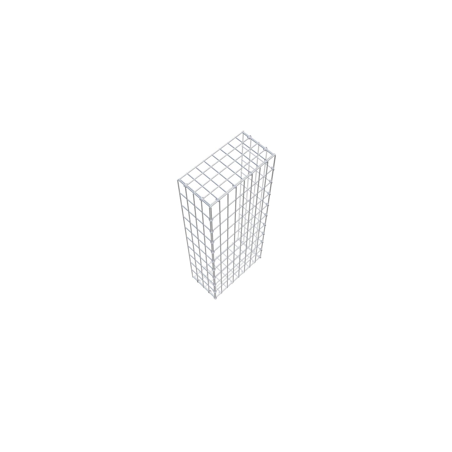Monteret gabion type 2 100 cm x 20 cm x 40 cm, maskestørrelse 5 cm x 10 cm, C-ring