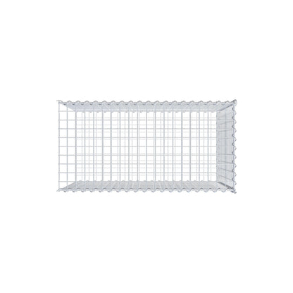 Anbaugabione Typ 2 100 cm x 70 cm x 50 cm (L x H x T), Maschenweite 5 cm x 5 cm, Spirale