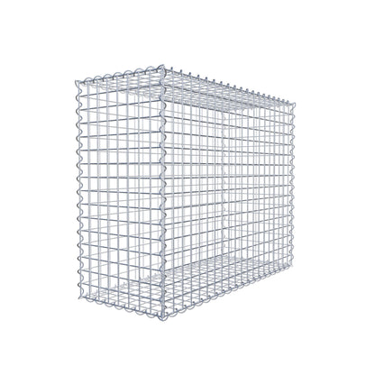 Gabione 100 cm x 80 cm x 40 cm (L x H x T), Maschenweite 5 cm x 5 cm, Spirale