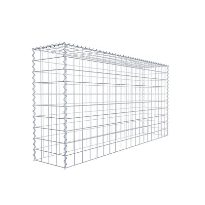 Gabion rapporté type 3 200 cm x 100 cm x 40 cm (L x H x P), mailles 10 cm x 10 cm, spirale