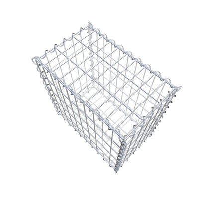 Gabbione 50 cm x 50 cm x 30 cm (L x H x P), maglia 5 cm x 10 cm, spirale