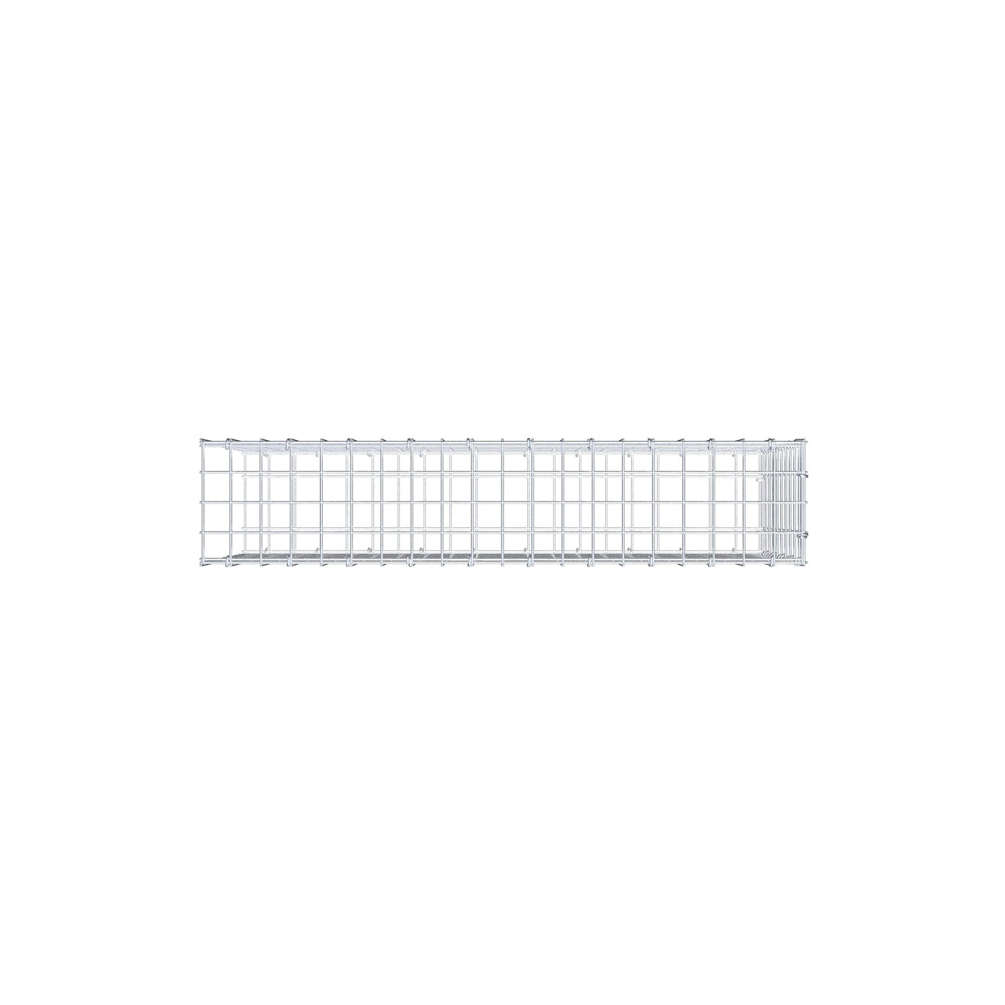 Type 2 oplegkorf 100 cm x 50 cm x 20 cm (L x H x D), maaswijdte 5 cm x 5 cm, C-ring