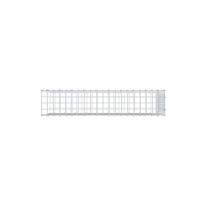 Type 2 oplegkorf 100 cm x 50 cm x 20 cm (L x H x D), maaswijdte 5 cm x 5 cm, C-ring