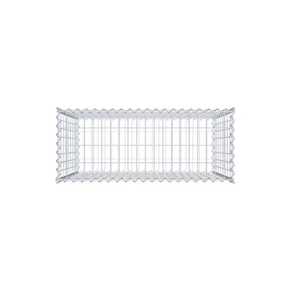 Schanskorf 100 cm x 90 cm x 40 cm (L x H x D), maaswijdte 5 cm x 10 cm, spiraalvormig