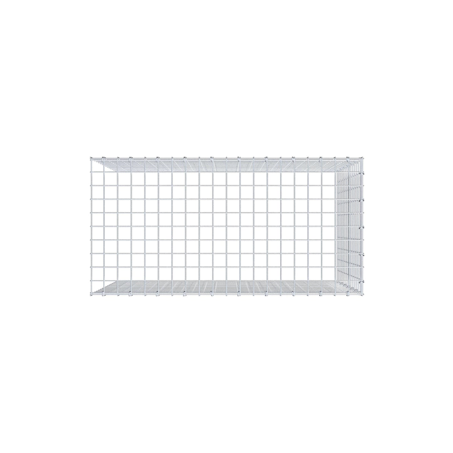 Fourche rapportée type 4 100 cm x 70 cm x 50 cm (L x H x P), mailles 5 cm x 5 cm, anneau C