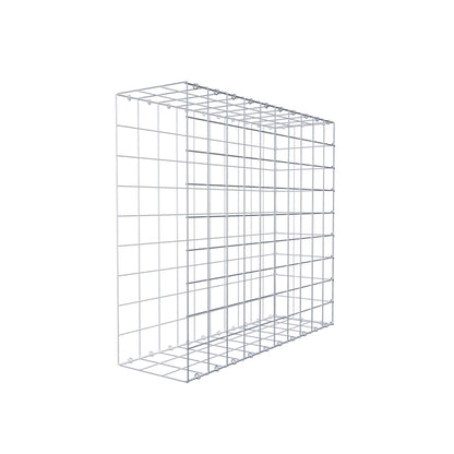 Mounted gabion type 2 100 cm x 90 cm x 30 cm (L x H x D), mesh size 10 cm x 10 cm, C-ring