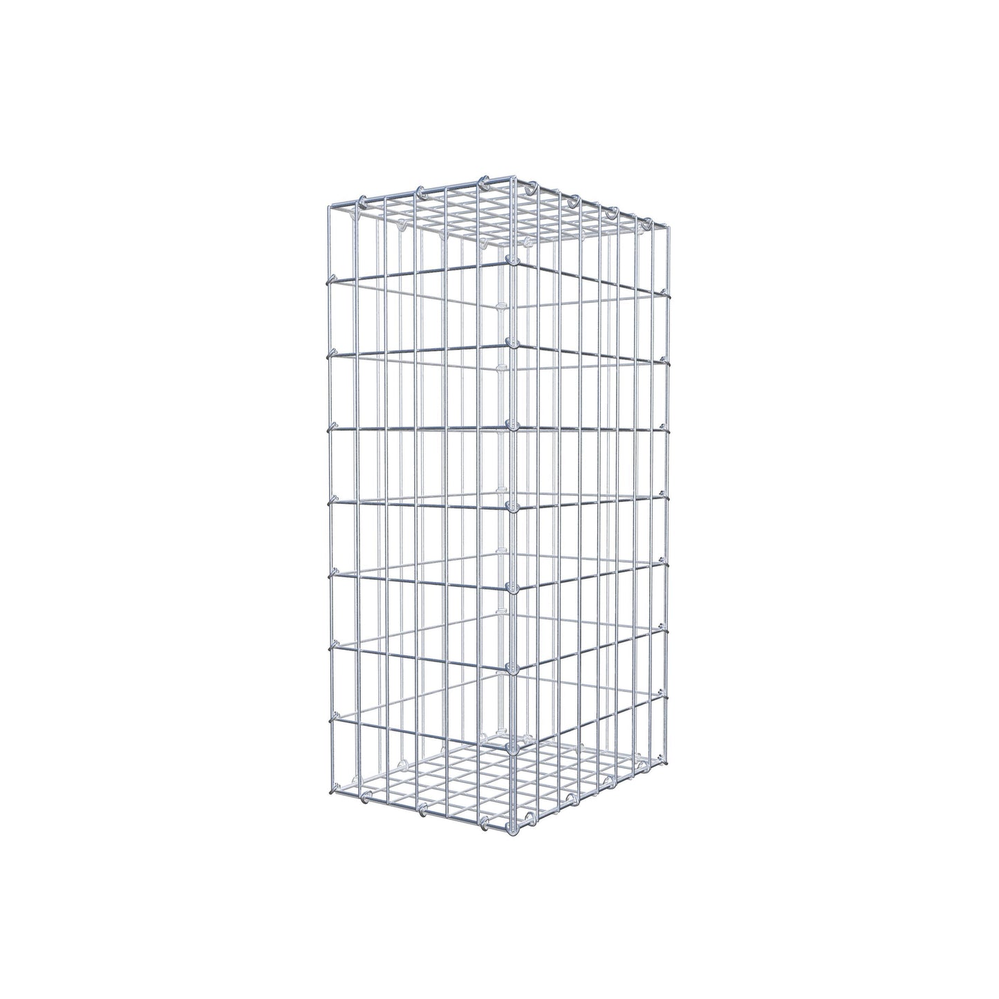 Gavión 80 cm x 40 cm x 30 cm (L x A x P), luz de malla 5 cm x 10 cm, anillo en C