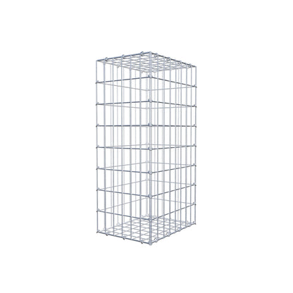Gavión 80 cm x 40 cm x 30 cm (L x A x P), luz de malla 5 cm x 10 cm, anillo en C