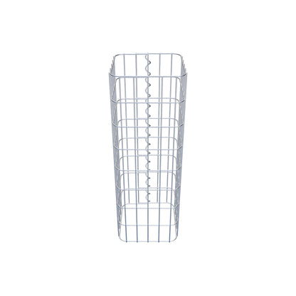 Gabionensäule eckig 27 cm x 27 cm, 80 cm Höhe, MW 5 cm x 10 cm