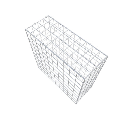 Monteret gabion type 3 100 cm x 100 cm x 40 cm (L x H x D), maskestørrelse 10 cm x 10 cm, C-ring