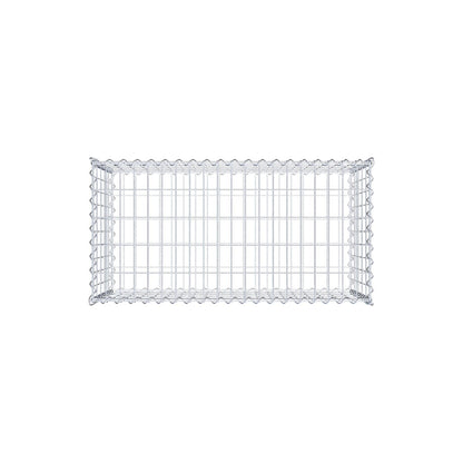 Schanskorf 100 cm x 50 cm x 50 cm (L x H x D), maaswijdte 5 cm x 10 cm, spiraal