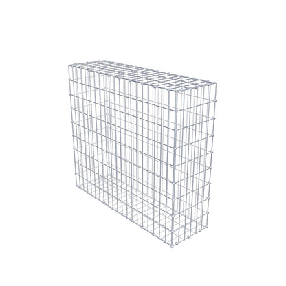 Gabion 100 cm x 90 cm x 30 cm (L x H x D), maskstorlek 5 x 10 cm, spiralring