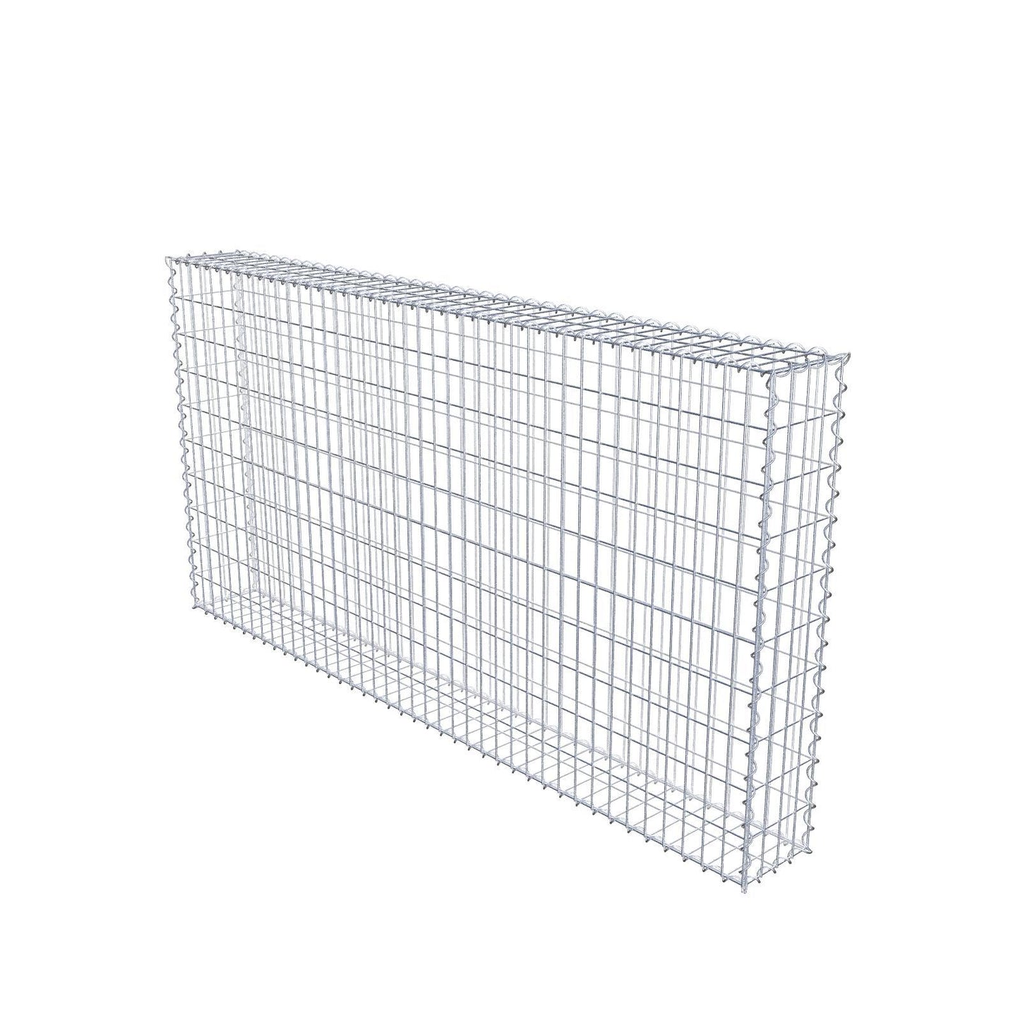 Gabion 200 cm x 100 cm x 20 cm (L x H x P), mailles 5 cm x 10 cm, spirale