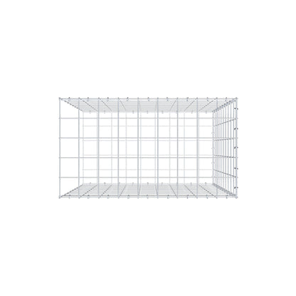 Fourche rapportée type 2 100 cm x 90 cm x 50 cm (L x H x P), mailles 10 cm x 10 cm, anneau en C