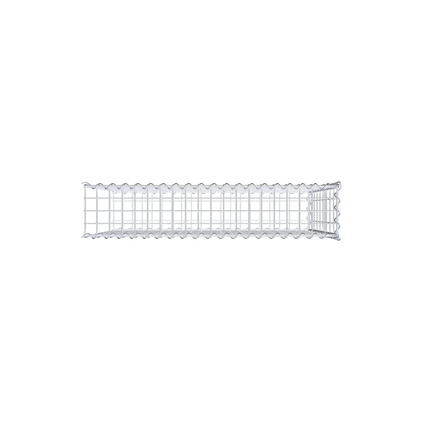 Extra gabion typ 2 100 cm x 90 cm x 20 cm (L x H x D), maskstorlek 5 cm x 10 cm, spiral