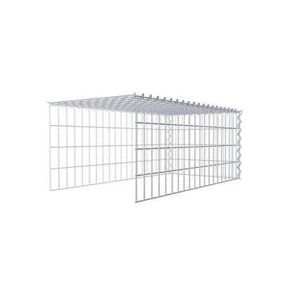 Add-on schanskorf type 4 100 cm x 40 cm x 50 cm (L x H x D), maaswijdte 5 cm x 10 cm, spiraalvormig