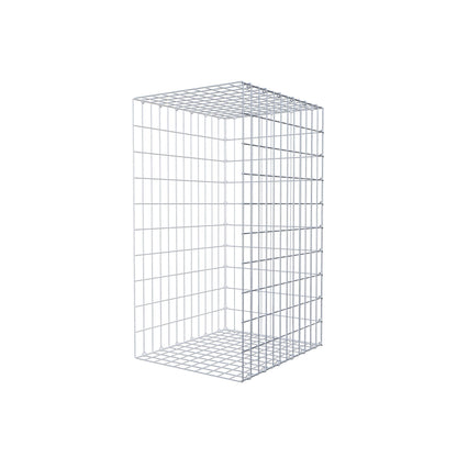 Mounted gabion type 2 100 cm x 60 cm x 50 cm, mesh size 5 cm x 10 cm, C-ring