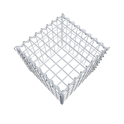 Gabbione aggiuntivo tipo 3 40 cm x 40 cm x 40 cm (L x H x P), dimensione maglia 5 cm x 10 cm, a spirale