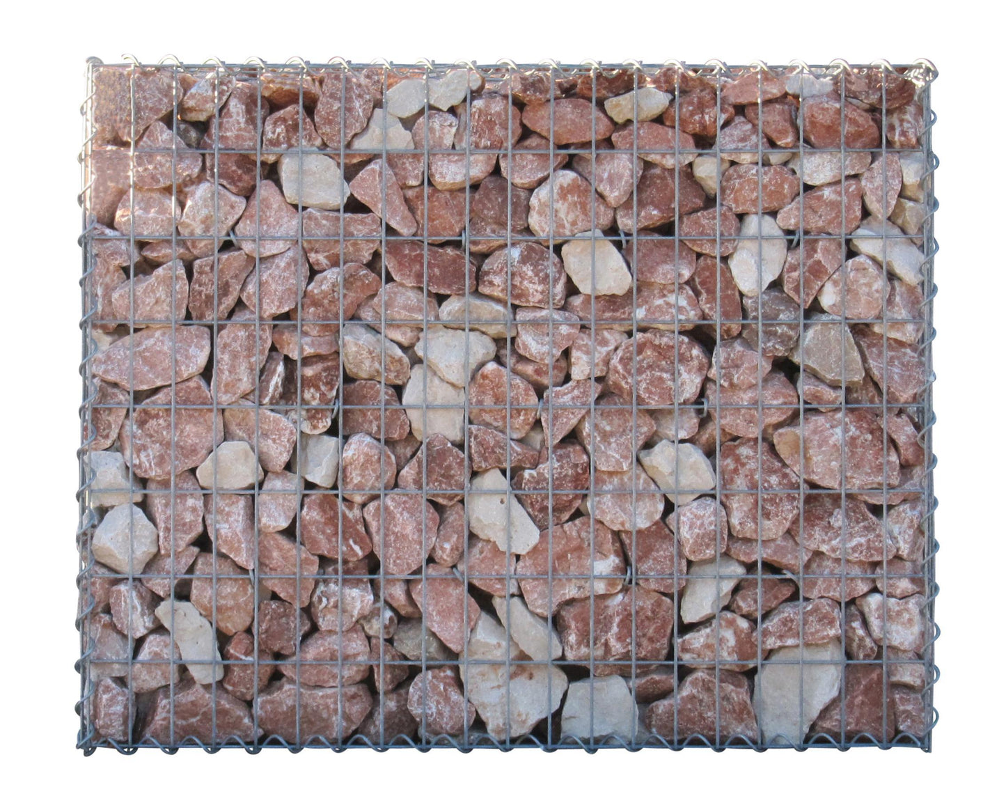 Juego de 2 gaviones de 100 cm x 80 cm x 30 cm (largo x alto x fondo), malla de 5 x 10 cm, en espiral
