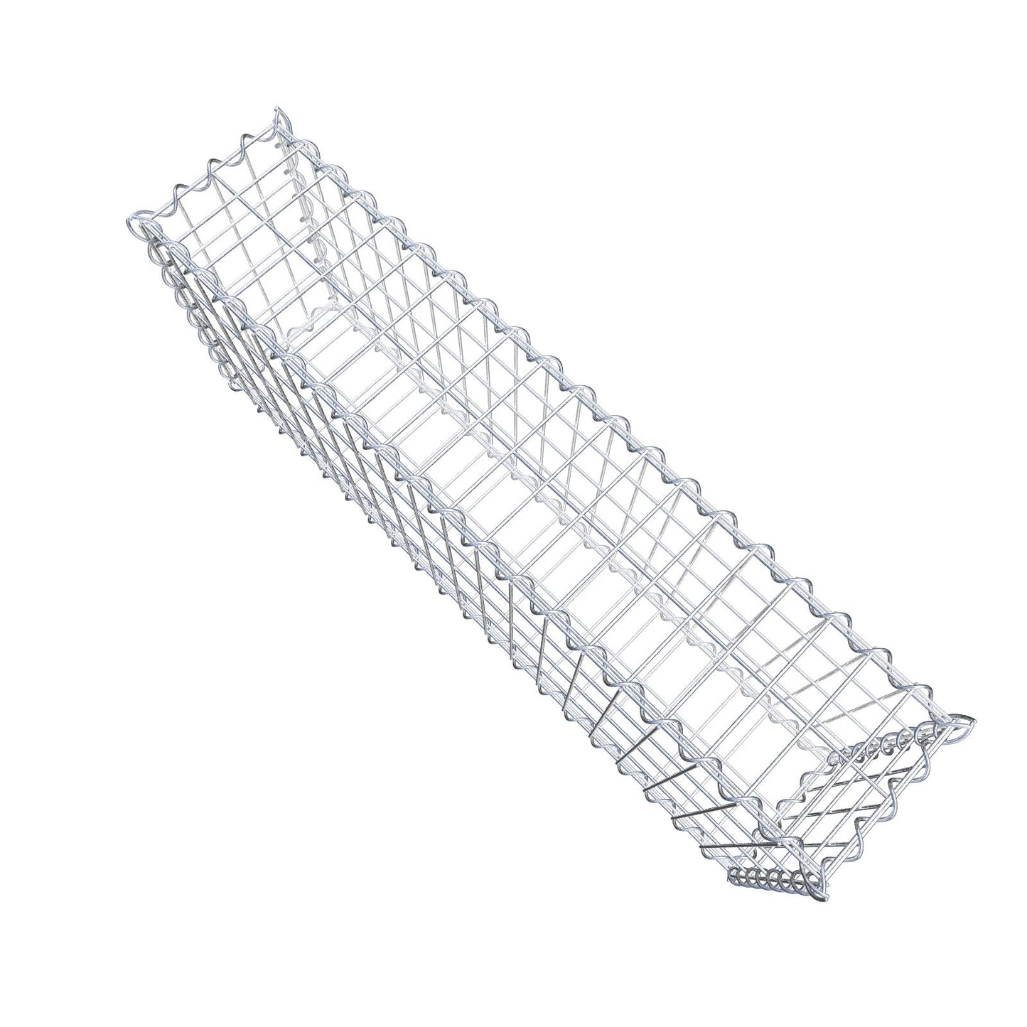 Gabion 100 cm x 40 cm x 20 cm (L x H x D), maskestørrelse 5 cm x 10 cm, spiral