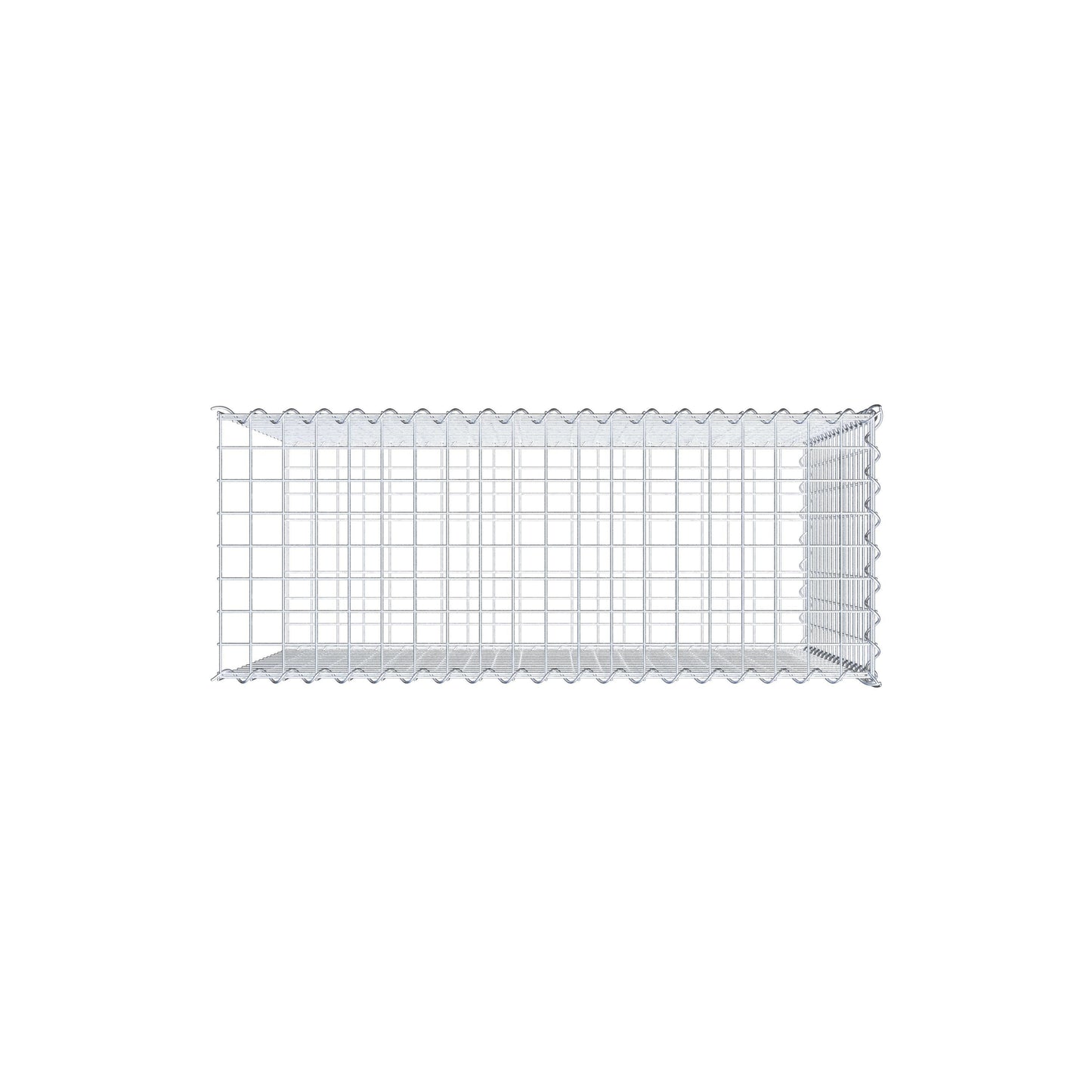 Gavión complementario tipo 2 100 cm x 80 cm x 40 cm (L x A x P), malla 5 cm x 5 cm, espiral