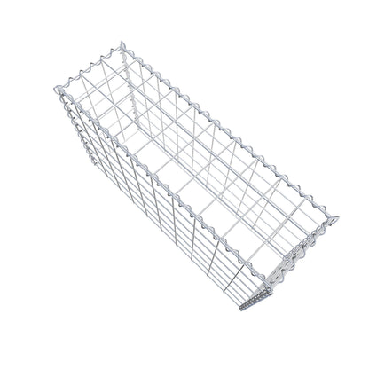 Gabion rapporté type 3 100 cm x 60 cm x 30 cm (L x H x P), mailles 10 cm x 10 cm, spirale