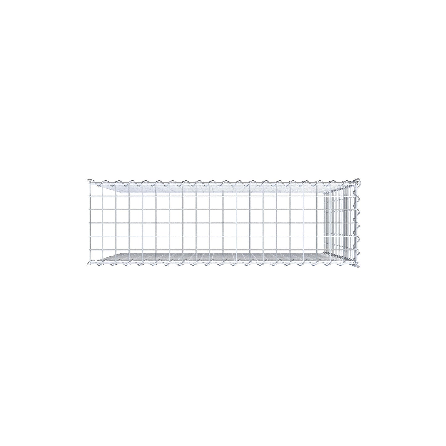 Anbaugabione Typ 4 100 cm x 100 cm x 30 cm (L x H x T), Maschenweite 5 cm x 5 cm, Spirale