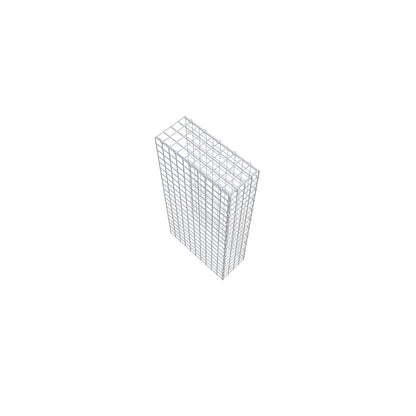 Fourche rapportée type 4 100 cm x 50 cm x 20 cm (L x H x P), mailles 5 cm x 5 cm, anneau C