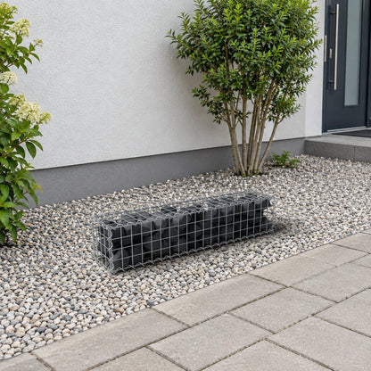 Gabion 100 cm x 20 cm x 20 cm (L x H x P), mailles 5 cm x 5 cm, spirale