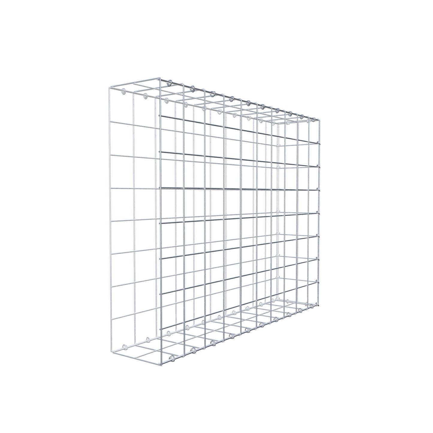 Gavión complementario de tipo 2 100 cm x 80 cm x 20 cm (L x A x P), malla 10 cm x 10 cm, anillo en C