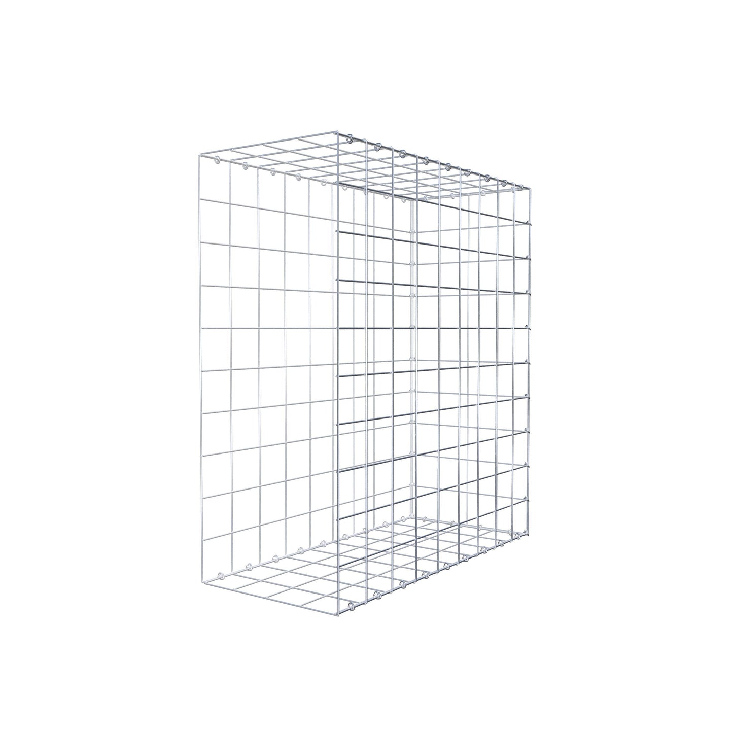 Gavión complementario de tipo 2 100 cm x 90 cm x 40 cm (L x A x P), malla 10 cm x 10 cm, anillo en C