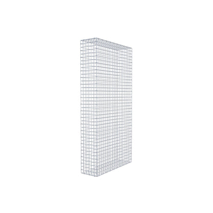 Gabion 200 cm x 100 cm x 30 cm (L x H x P), mailles 5 cm x 5 cm, anneau en C